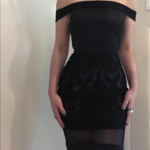 Black evening dress